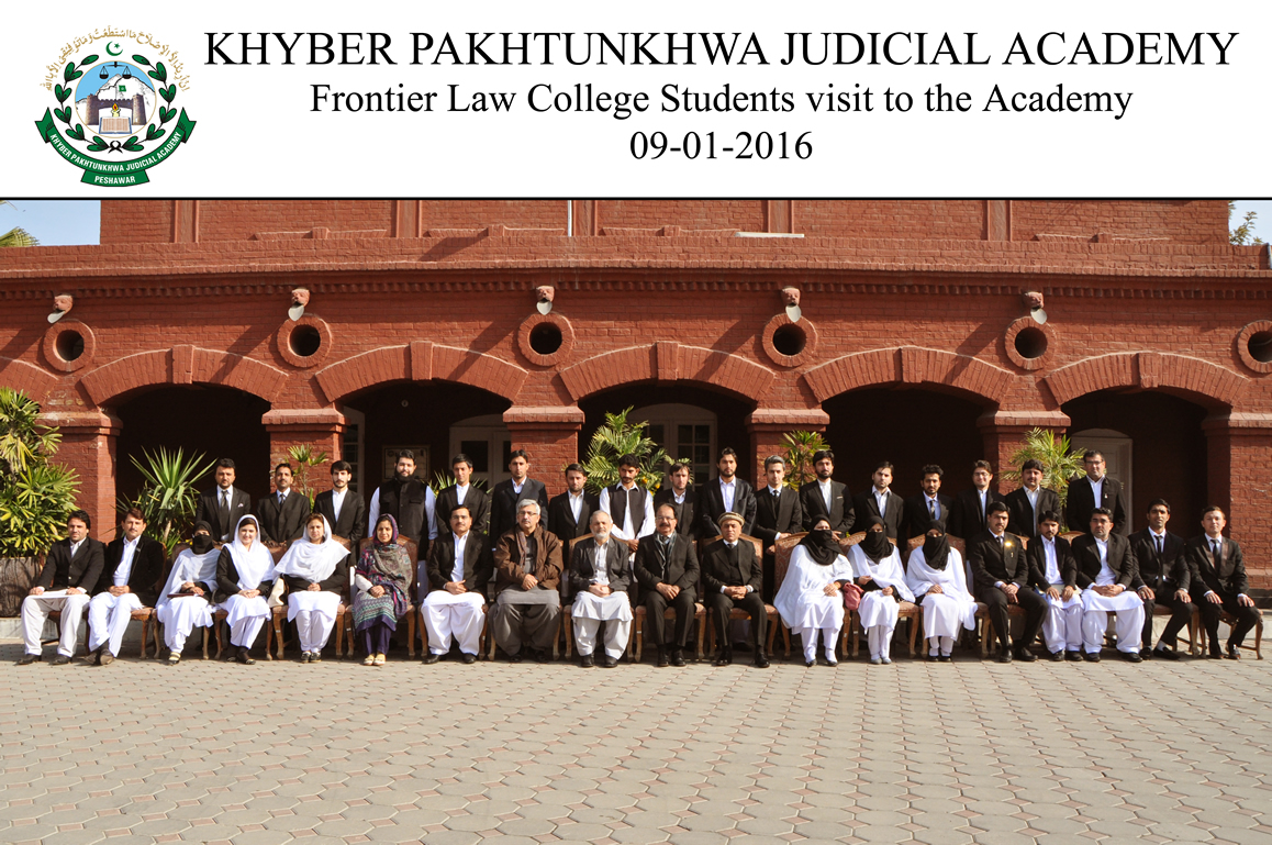 LLB Final Year Students of Frontier Law College, Peshawar visit the